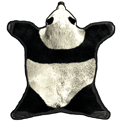 panda rug rust